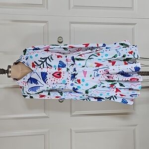 Colorful Floral Print Dress